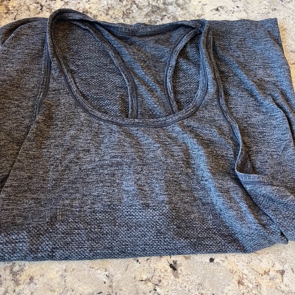 Lululemon swiftly racer back tank dark gray - Picture 2 of 2